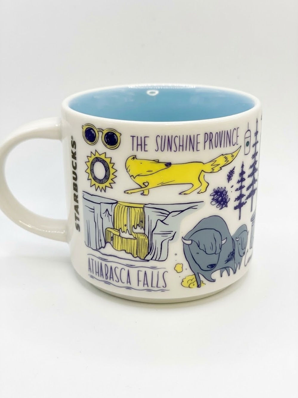 Starbucks Been There Series Alberta Mug 14 oz Canada Wild Rose Country - Picture 2 of 4